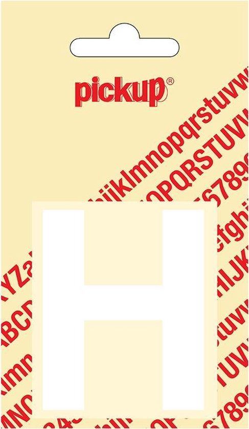 Pickup Plakletter Helvetica 60 mm - Wit H