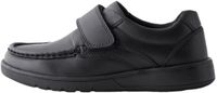 Next Jongens Leren Schoenen met Klittenbandsluiting Zwart