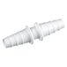 Bürkle Rechte connector van polypropyleen voor 9 mm - 12 mm slangen, conische tule, 10 stuks