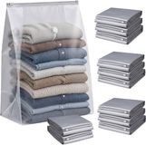 Merkloos / Sans marque Relaxdays Vacuümzakken - set van 12 - 80x100 cm - grijs