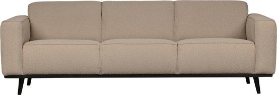 WOOOD Statement 3-Seater Sofa - Boucle - Beige - 230x93x77 cm