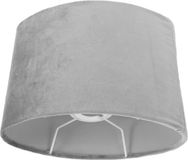 Sans marque Abat-jour Tissu - Couvercle décoratif - Lampe de table Éclairage - Doublure blanche - 23x18,5 cm - Gris