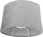 Sans marque Abat-jour Tissu - Couvercle décoratif - Lampe de table Éclairage - Doublure blanche - 23x18,5 cm - Gris