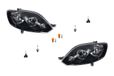 Johns Koplampen geschikt voor VW Golf V 1K 5M, bouwjaar 2009-2013, set links en rechts