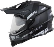 Rocc 500 Endurohelm - Zwart Mat/grijs - L