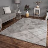 TT Home Hoogpolig Tapijt Imitatiebont Grijs 120x170 cm