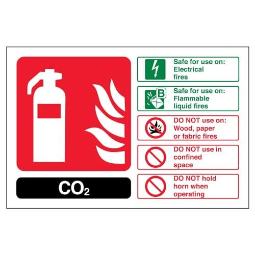 V Safety VSafety 11016AR-S brandblussignaal, CO2-ID, zelfklevend, landschap, 200 mm x 150 mm, zwart/groen/rood