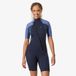 Ocena Shorty de plongée en apnée essentiel Femme caoutchouc naturel 2mm, bleu
