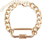 Urban Classics Fastener Armband - S/M - Goudkleurig