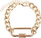 Urban Classics Fastener Armband - S/M - Goudkleurig