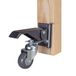 POWERTEC 17002 Werkbankwielen met snelspanplaten, 4 sets, zwart