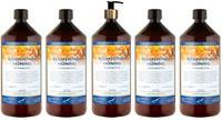 Claudius Cosmetics B.V. Bodylotion Honing 1 Liter - met gouden pomp - set van 5 stuks - Voordeelverpakking