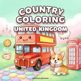 Country Coloring United Kingdom: Simple and Charming Illustrations Featuring Historic Castles, Picturesque Villages, and Rolling Countryside for Stress Relief