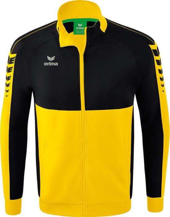 Erima Six Wings Worker Kinderjas - Geel/Zwart Maat 164