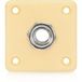 Gear4Music Guitarworks Loaded Square Jack Plate Cream