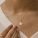 Hey Happiness Ginkgo Blad Hanger Ketting Dames 925 Zilver 18K Verguld – 41 cm + 5 cm Verstelbaar – Goud