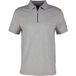 DC INTERLOCK ZIP SLIM POLO, GRAU
