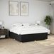 vidaXL Bedframe Stof Zwart 200x200 cm