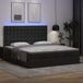 Prolenta Maison Exclusive - Ottoman bedframe met matras, zwart, 200x200 cm, kunstleer
