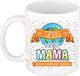 Bellatio Decorations Naam mok mama Carolina - wit - de beste - keramiek - 300 ml - Moederdag / verjaardag