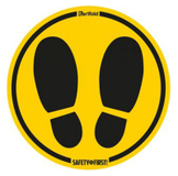 Tarifold Warning Mat Footsteps (Ø 500 mm)