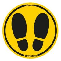 Tarifold Warning Mat Footsteps (Ø 500 mm)
