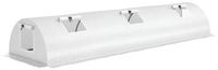 Serre, mini-serre - Film plastique résistant aux UV - Ouvertures de ventilation avec filet - 300x80x45 cm - Blanc
