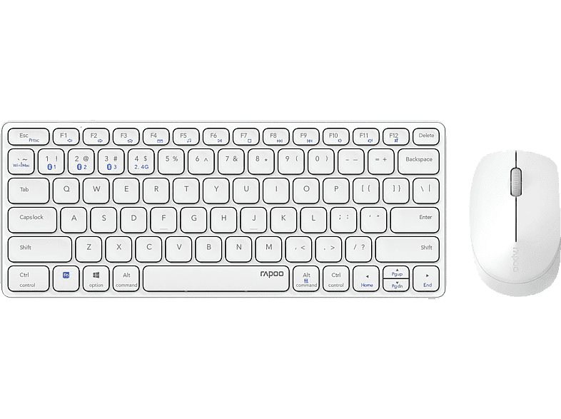 Rapoo 9600M Blade Desktopset Wit - EAN: 6940056135544