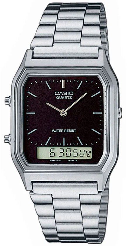 Casio Collection AQ-230A-1DMQYES Herenhorloge - Zilverkleurig - 34 mm