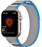 Wigento Honor Watch 5: Nylon elastische band met klittenbandsluiting, vervanging, blauw