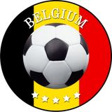 Bellatio Decorations Bierviltjes Belgie - 50x stuks - voetbal - EK/WK versiering - onderzetter
