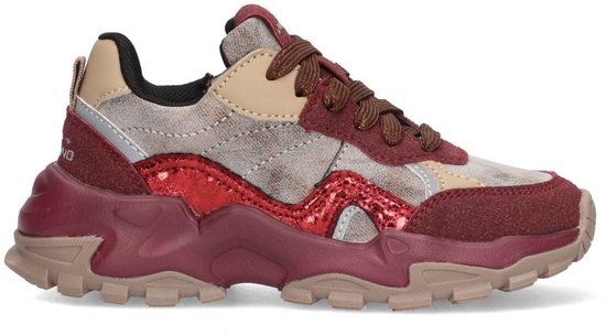 Vingino Meisjes Lage Sneakers VIN825621-314 - Bruin - Leer - Veters