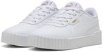 PUMA Carina 3.0 PS Meisjes Sneakers - PUMA White-PUMA Gold
