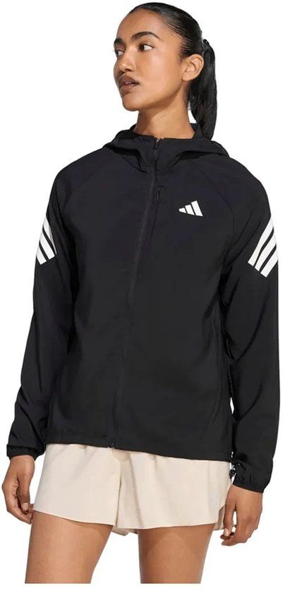 Adidas Adi365 Iconic Running Jas Zwart L Vrouw
