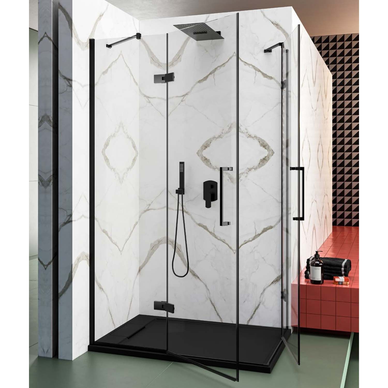 Lacus Nisdeur lacus giannutri 100x200 tweedelig zwart