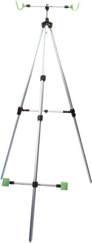 Albatros Aluminium Driepoot Strandsteun - 180 cm - Zwart