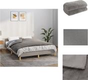 vidaXL Verzwaringsdeken met hoes 120x180 cm 9 kg stof grijs