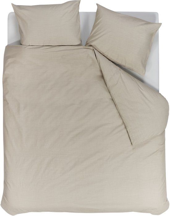 Vtwonen Cozy Slub dekbedovertrek - Lits-Jumeaux - 240 x 220 cm - Zand