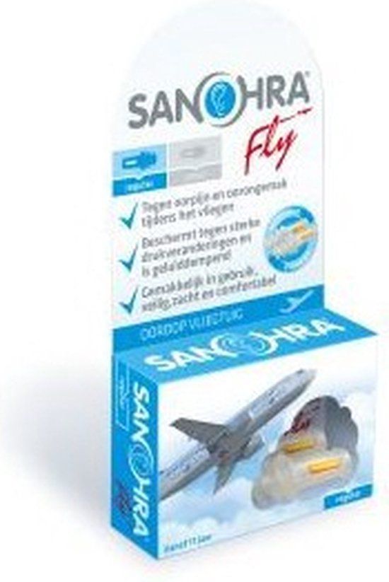 Sanohra Vliegtuig Oordoppen - Volwassenen - 1 paar - Transparant