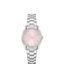Lacoste Parisienne Qtz Basic Pink Round Dial Dameshorloge | Roestvrij staal Materiaal | Zilveren Band - 2001422