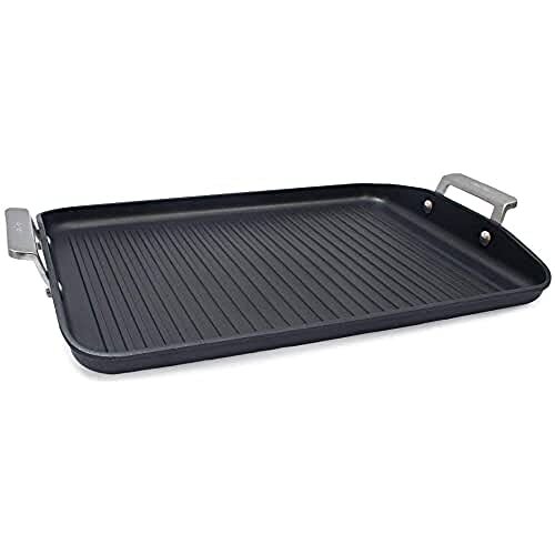 Valira - Grillpan met handgrepen 34 x 25 cm zwart