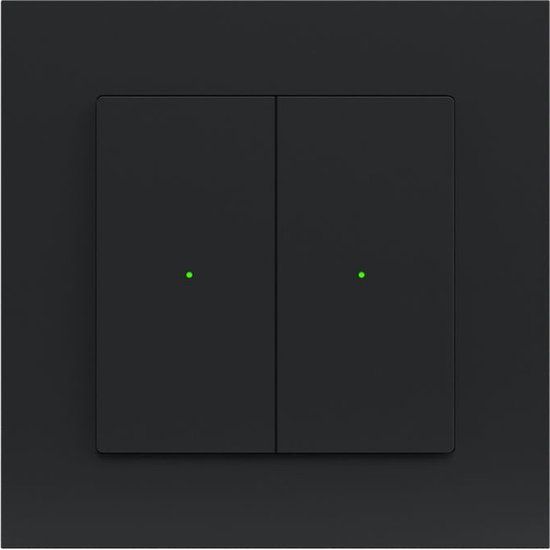 Heatit Z-Push Wall Controller - Zwart | Z-Wave Plus | Dimbaar