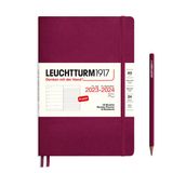 Leuchtturm1917 Weekplanner + Notities Agenda 18 maanden 2023-2024 Softcover Port Rood A5