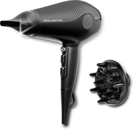 Rowenta Ultra Silence CV6430 - Föhn - Stille Haardroger - Ionische Technologie - 6 Instellingen - Zwart - 1800W