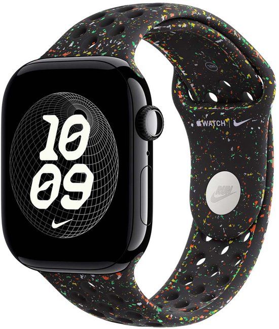 Apple Nike Sport Band voor de Apple Watch | 38/40/41/42 mm - Maat M/L - Midnight Black