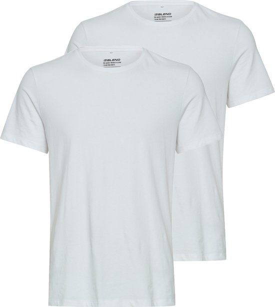 Blend He BHDinton Crew neck tee 2-pack - White - Men's Size M