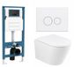 QeramiQ Dely Toiletset - Inbouwreservoir - Glans Wit