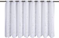 Elbersdrucke Bistro Gordijn 1129 60x160 cm wit transparant