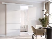 Clovis Porte coulissante 96 cm blanc