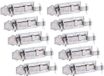 Alberts 841096 Grendel, gekröpft, met platte handgreep und befestigter Schlaufe, elektrolytisch verzinkt, dik gepassiveerd, plaat 120 x 44 mm, set van 10